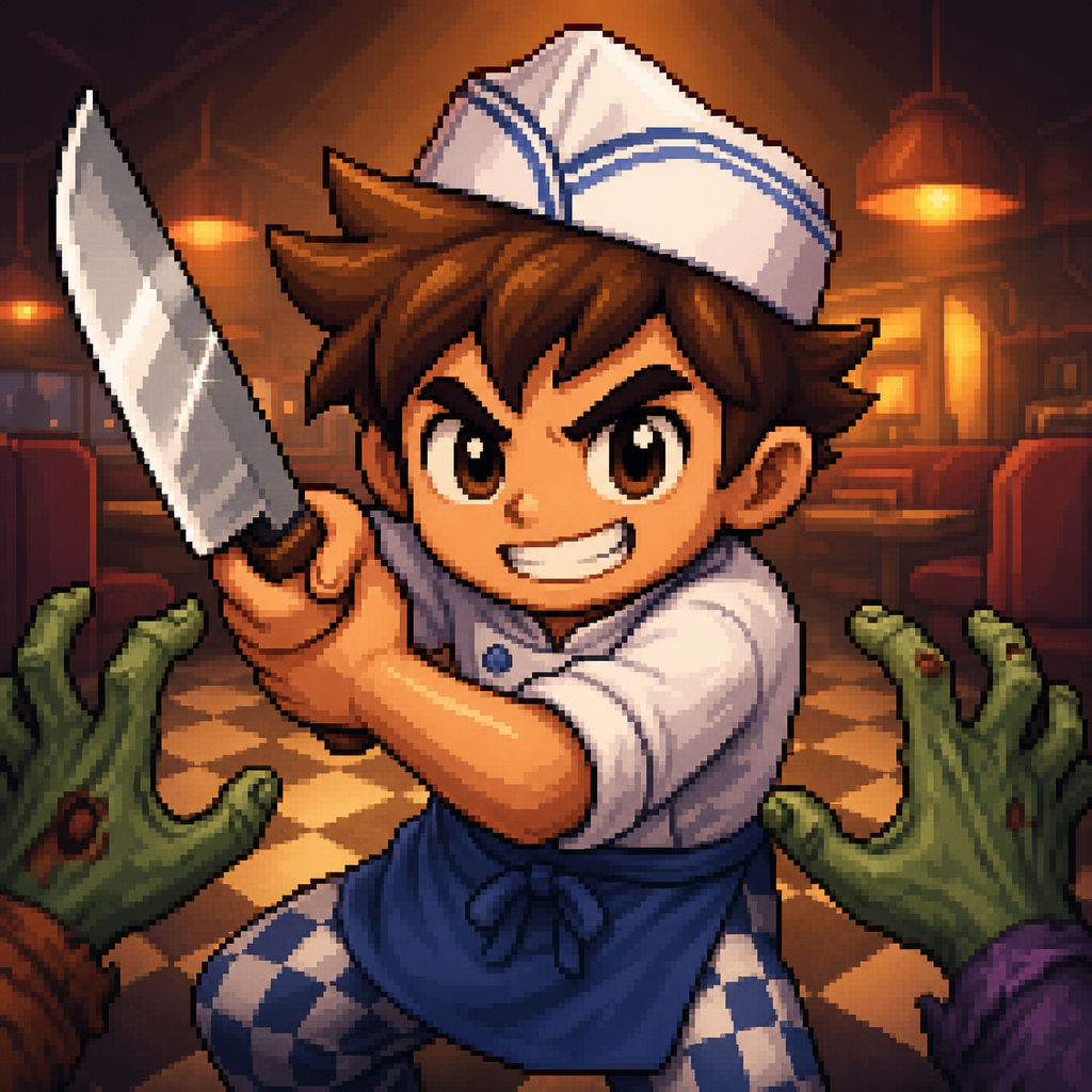 86'd — pixel-art horde survival game icon